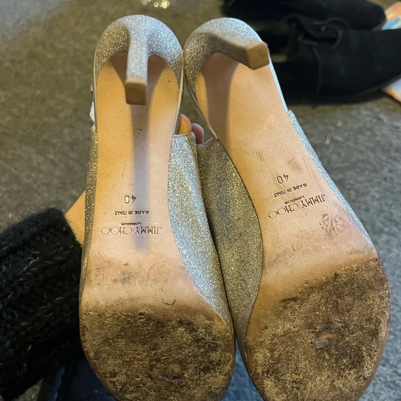 Sparkly Jimmy Choo Heels, size 40 - Picture 8 of 11